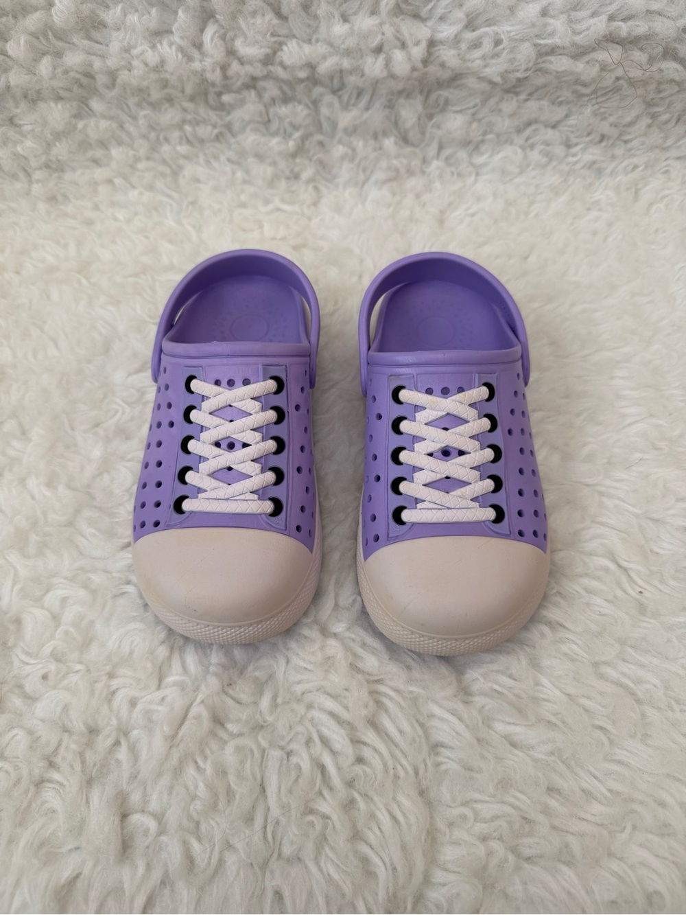 Kids Lightweight Purple Slip-On Clog